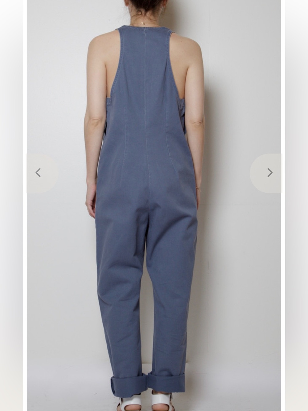 Rachel Comey Slate Blue V-Neck Sleeveless Jumpsuit - size 6 - Picture 3 of 5